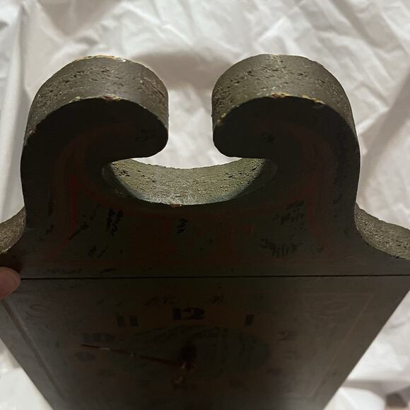 VTG Lady Seth SETH THOMAS Cornwall Wall Clock Kitchen Decor Rooster Folk Art - Picture 3 of 8